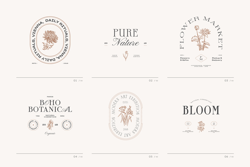 Botanical Logo Kit