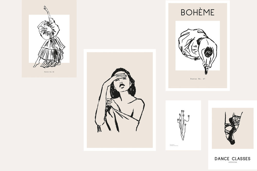 Modern Dance Prints Posters