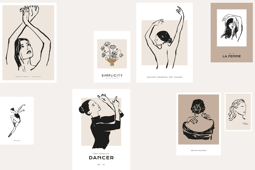 Modern Dance Prints Posters