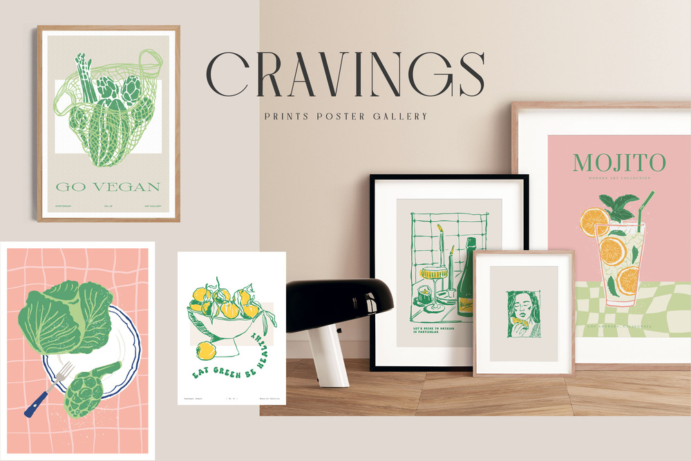 Food Cravings Prints Poster