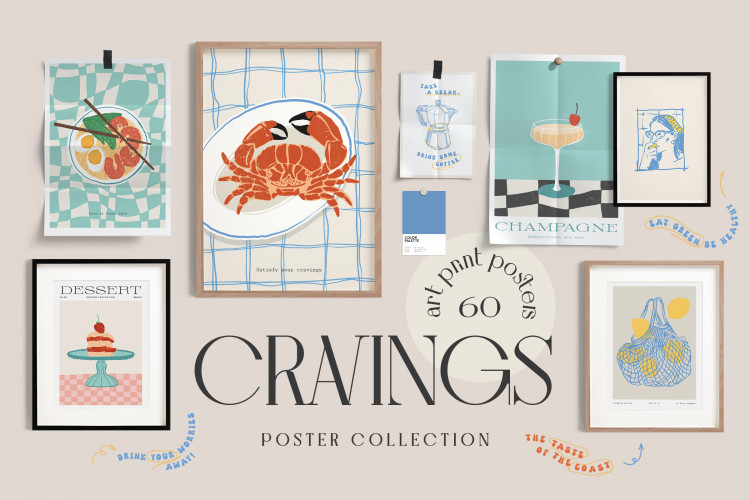 Food Cravings Prints Poster