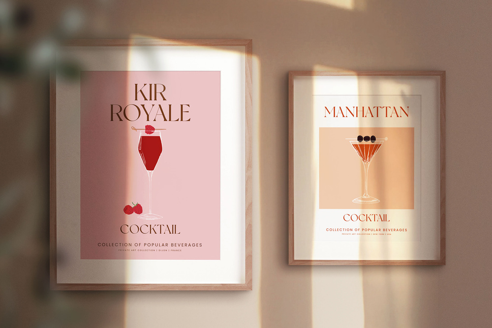 Cocktail Prints Posters
