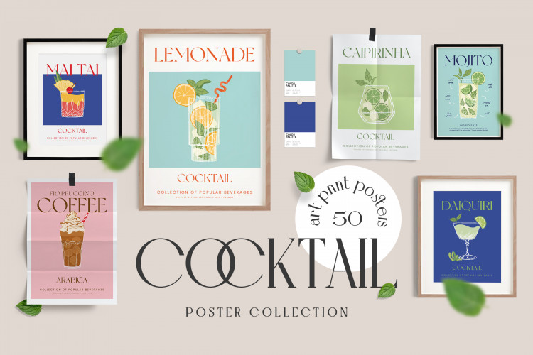 Cocktail Prints Posters
