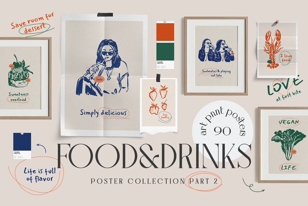 Food Prints Posters