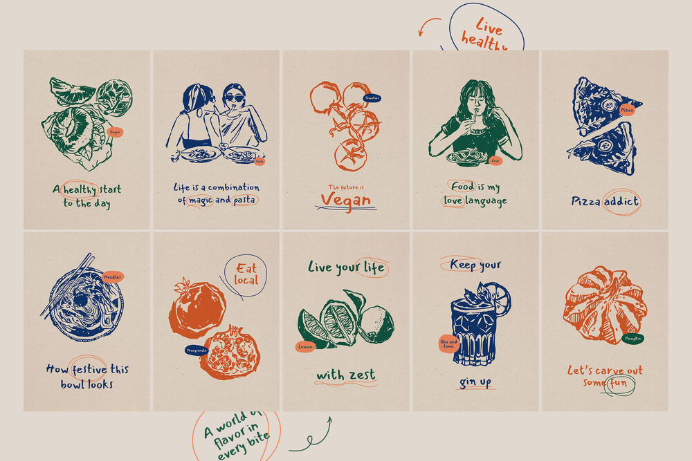 Food Prints Posters