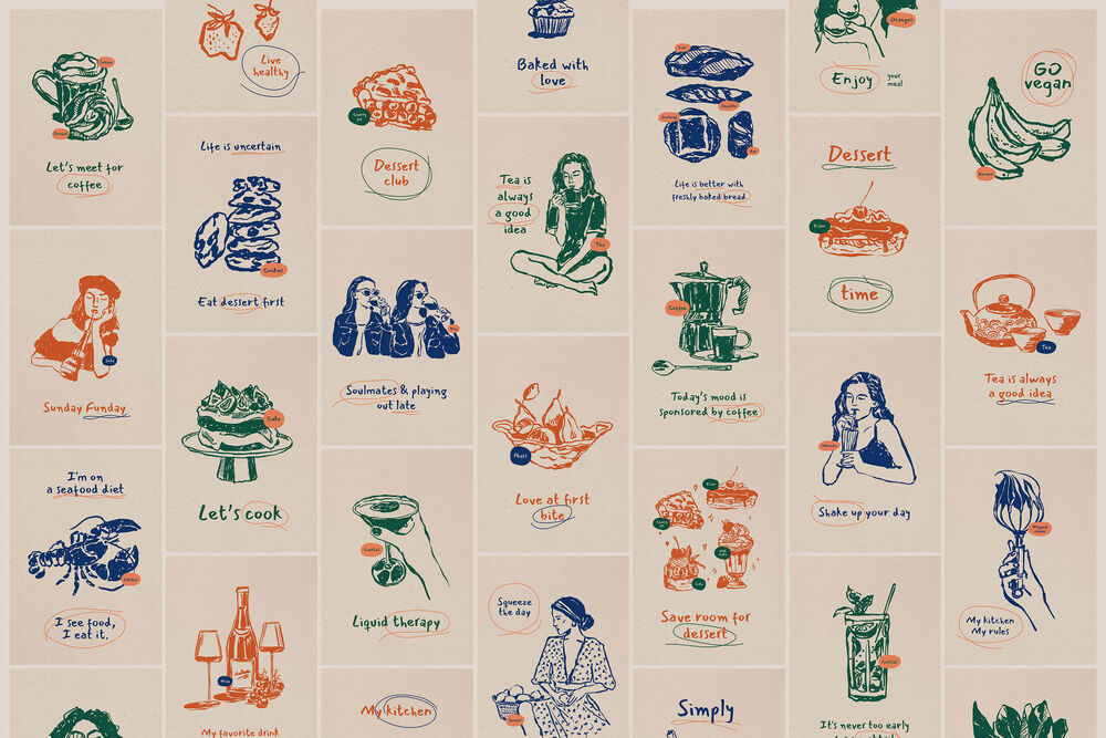 Food Prints Posters
