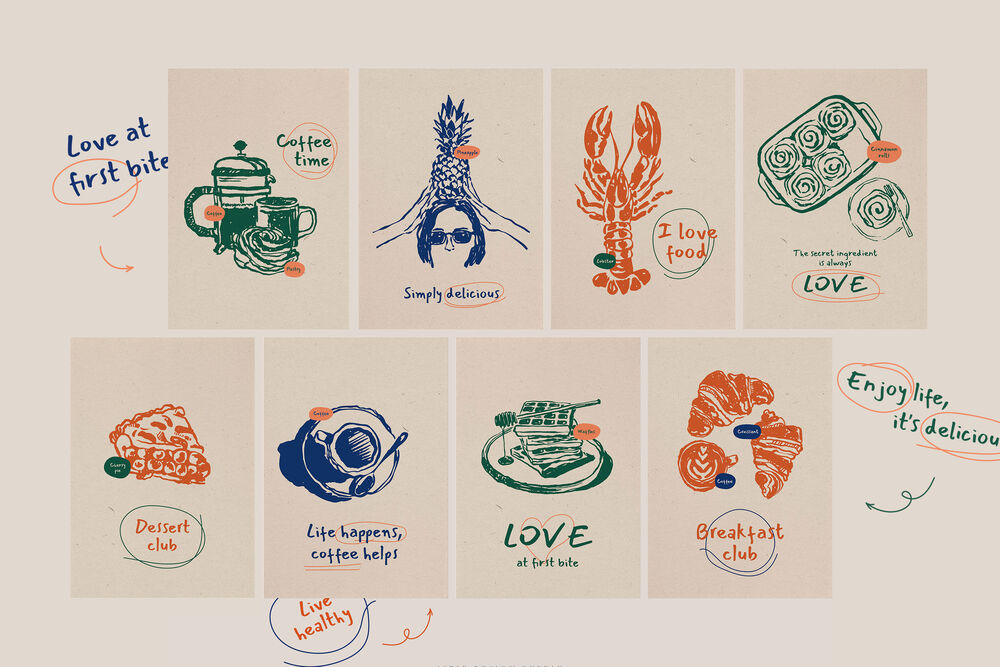 Food Prints Posters