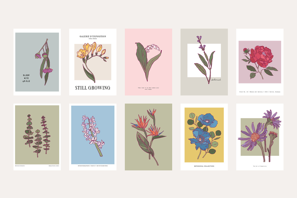 Flower Boom Prints Posters