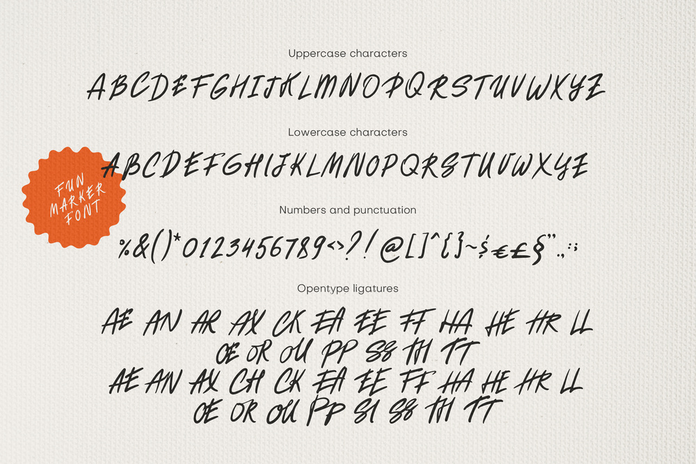 Fun marker Font and Doodles