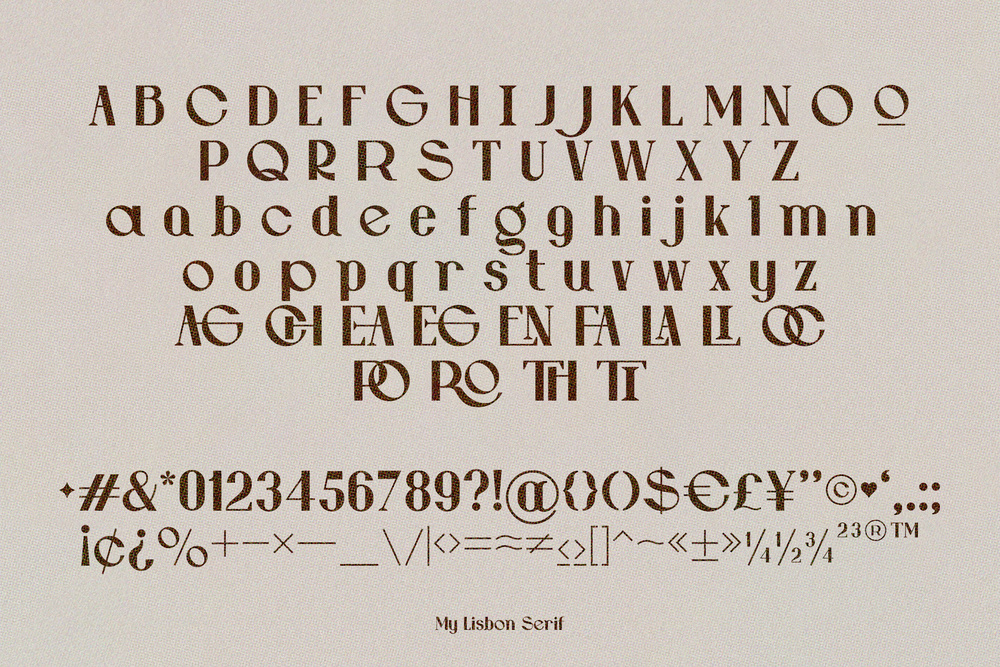 My Lisbon Vintage Rounded Serif