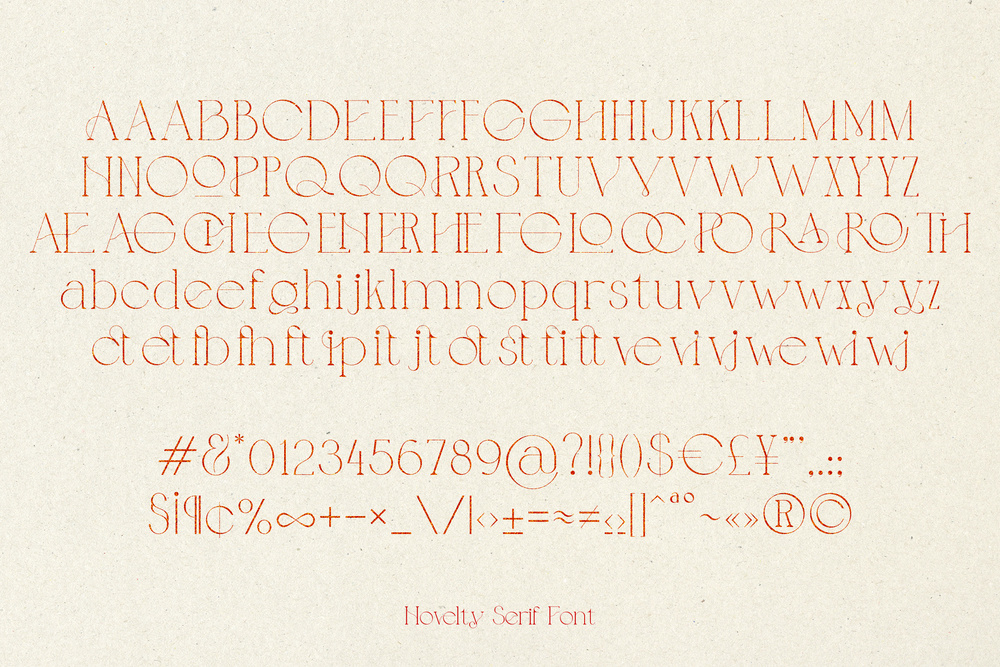 Novelty Serif Font