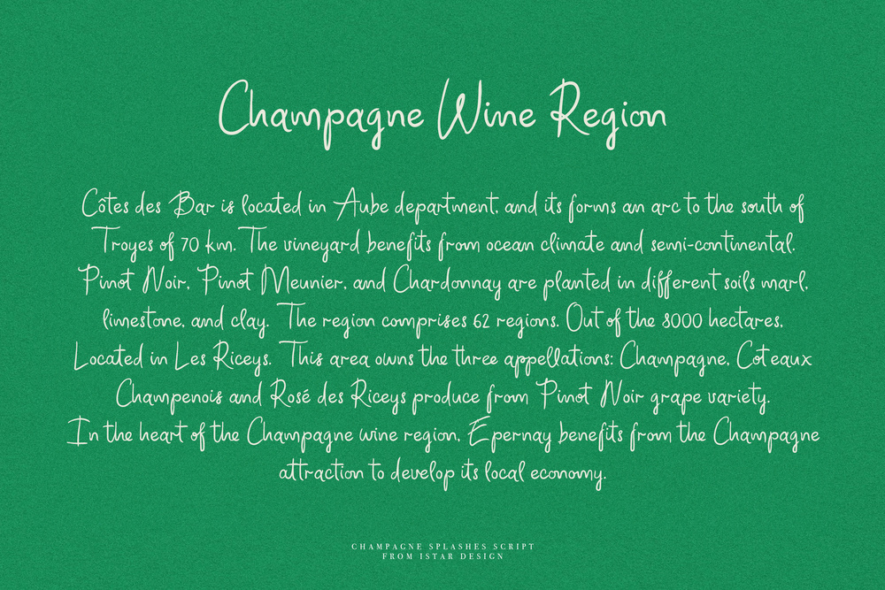 Champagne Splashes Script