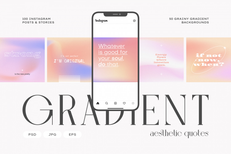Instagram Gradient Quotes