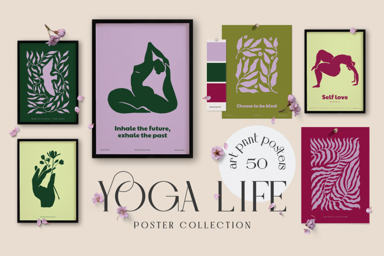 Nature Life & Yoga Prints Posters